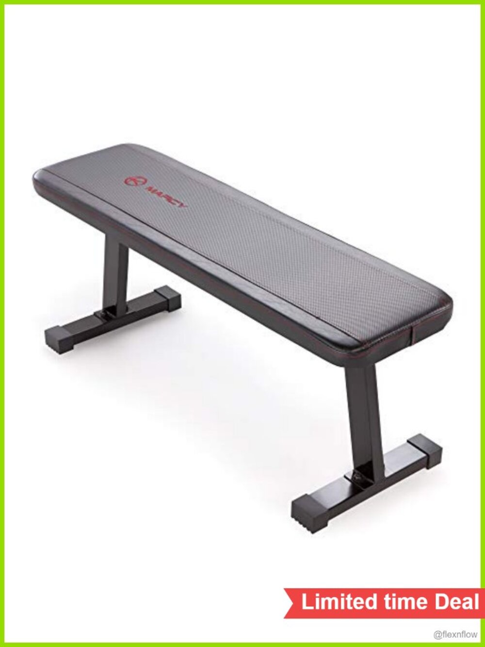 Flat Utility Weight Bench for Home Gym Strength Training & Ab Exercises